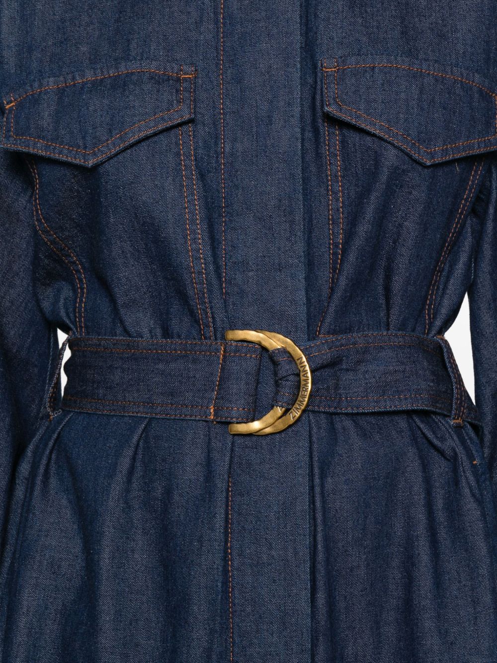 Zimmermann Zimmermann Belted denim shirt dress