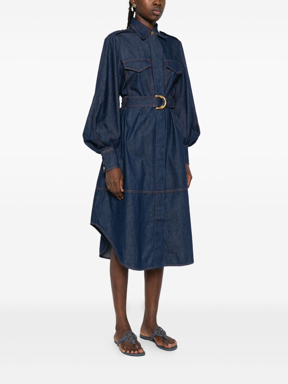 Zimmermann Zimmermann Belted denim shirt dress