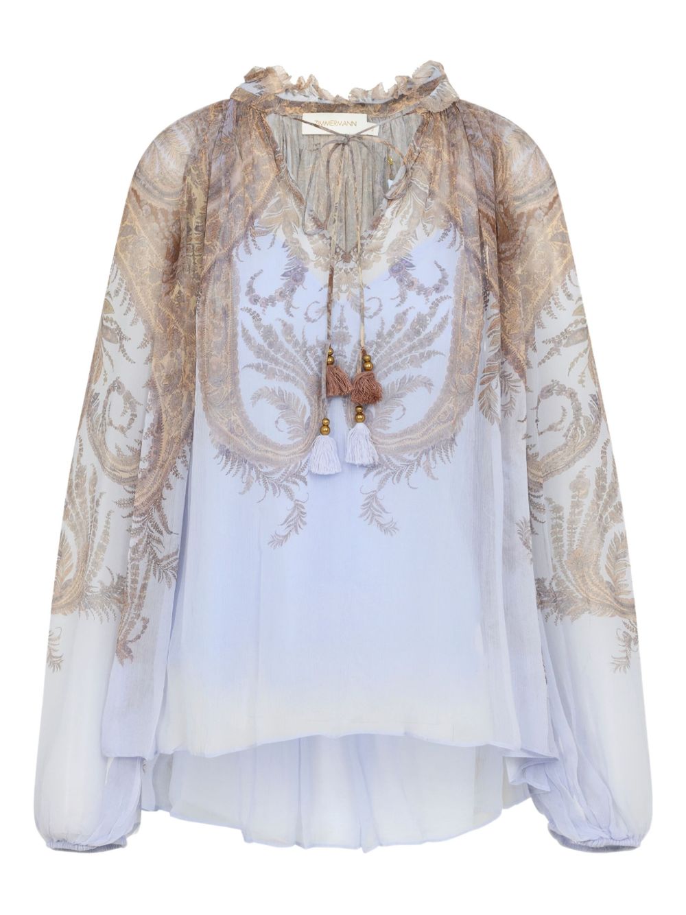 Zimmermann Zimmermann Paisley-print ruffled blouse
