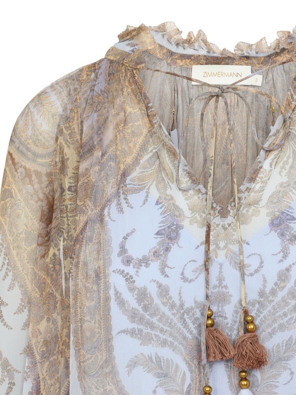 Zimmermann Zimmermann Paisley-print ruffled blouse