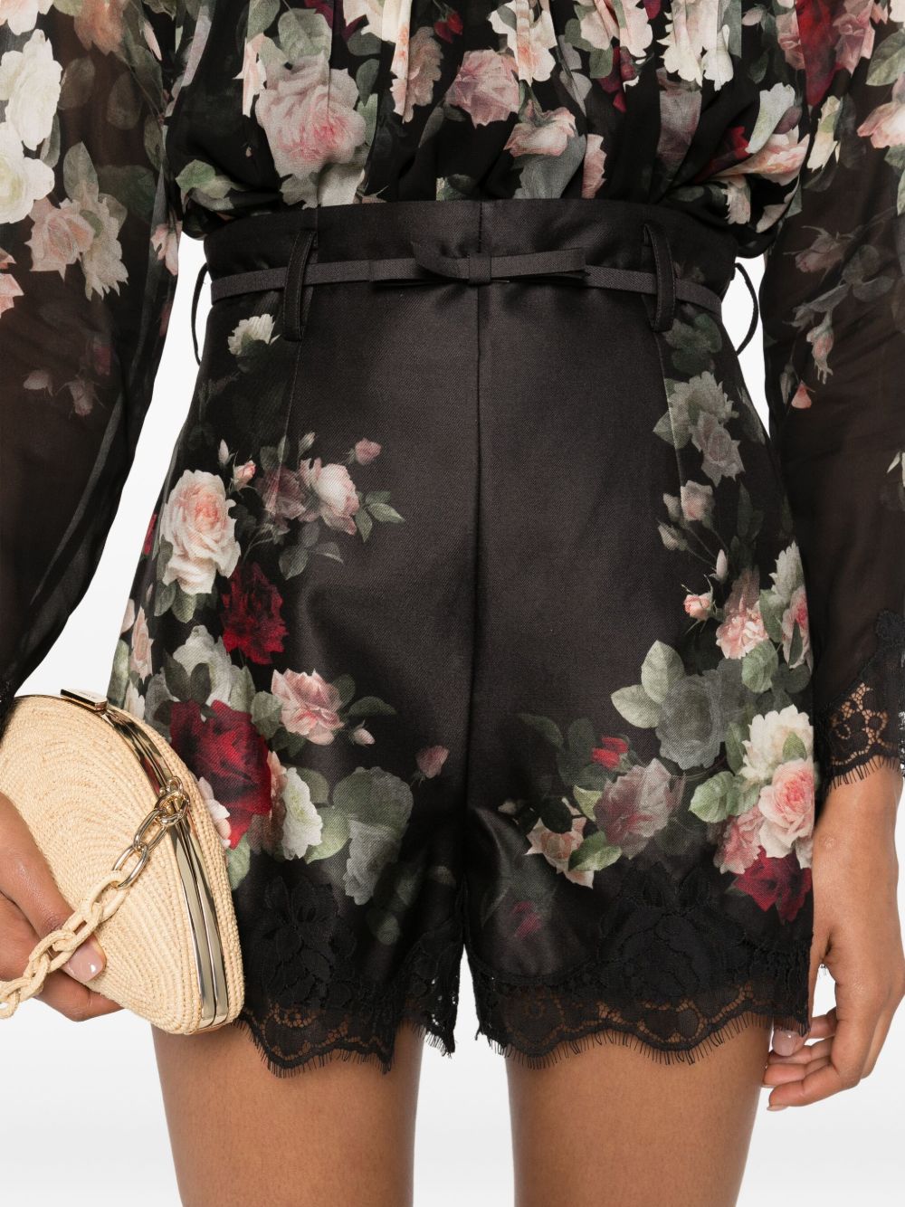 Zimmermann Zimmermann Hypnotic floral-print shorts