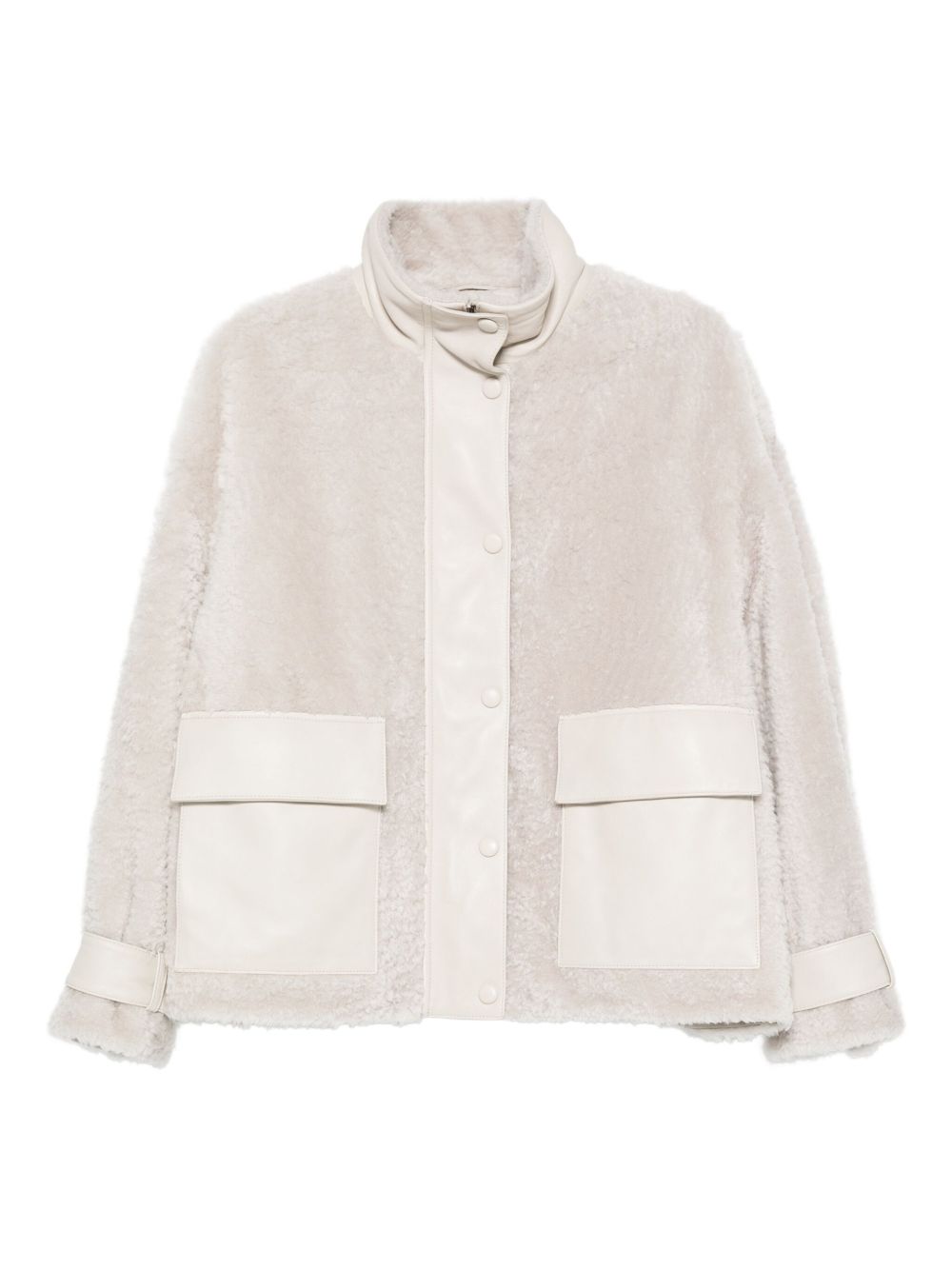 Emporio Armani Emporio Armani Patch-pocket shearling jacket