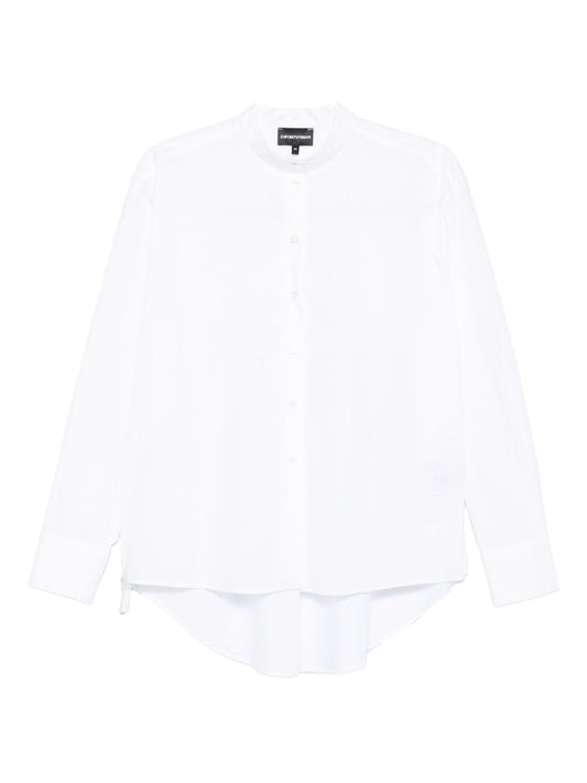 Emporio Armani Emporio Armani Button-front curved-hem shirt