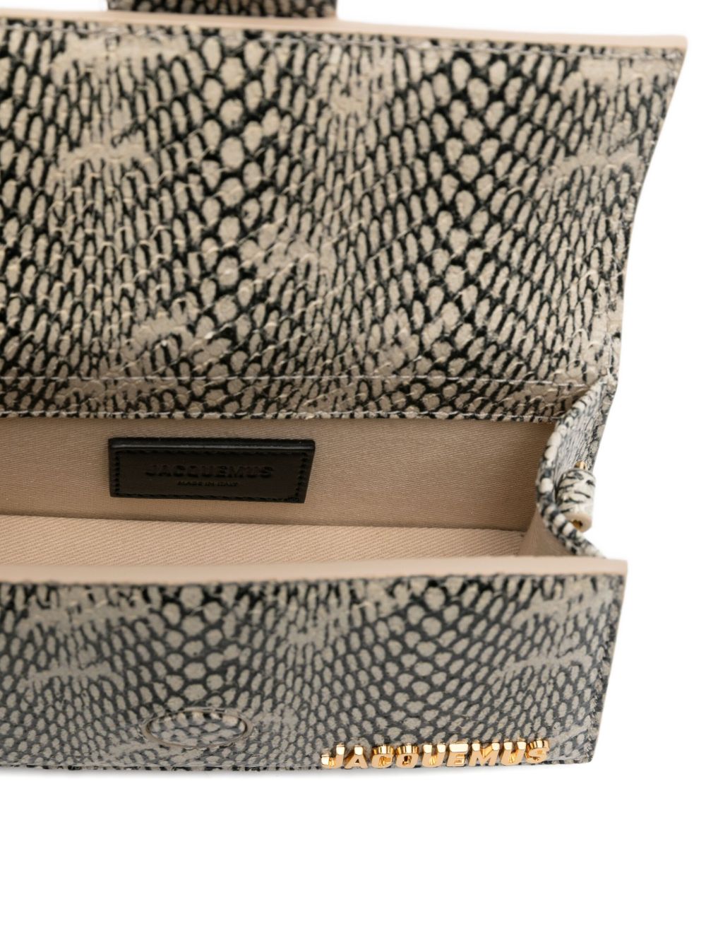 JACQUEMUS JACQUEMUS Le Bambino snake-print tote bag