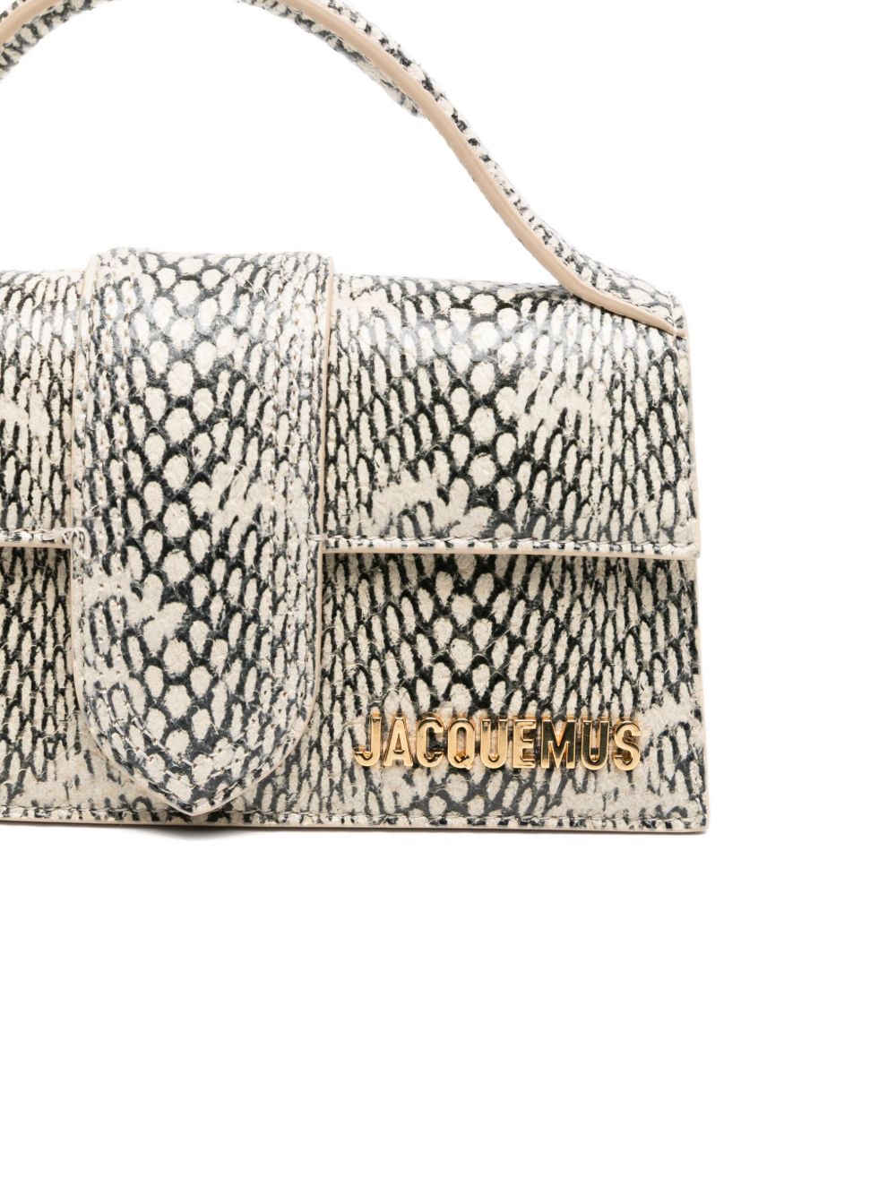 JACQUEMUS JACQUEMUS Le Bambino snake-print tote bag