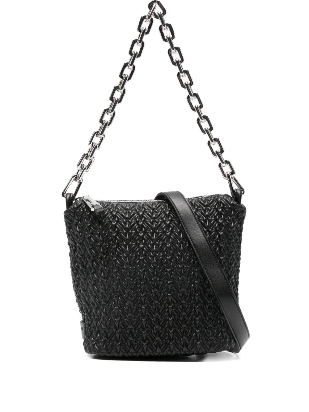 Emporio Armani Emporio Armani Small Hobo Bag in Embossed Leather