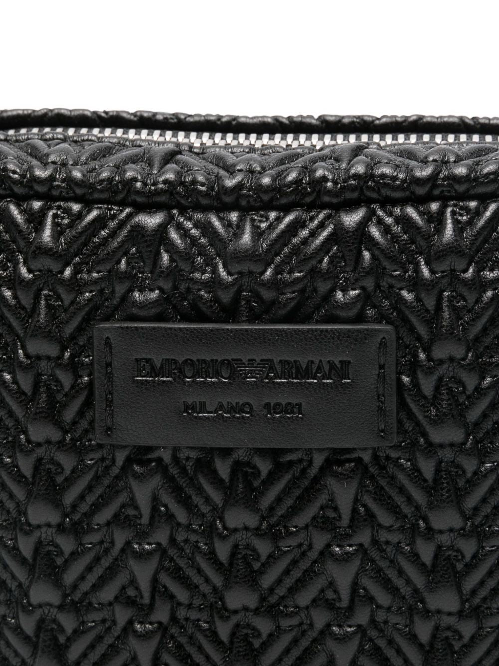 Emporio Armani Emporio Armani Embossed camera case with chain shoulder strap
