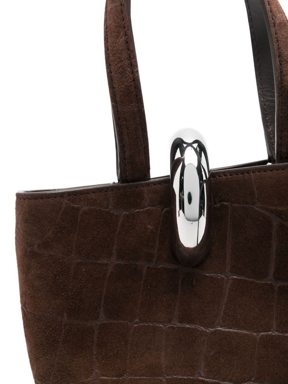 JACQUEMUS JACQUEMUS  Crocodile-Effect Ring-Detail Tote Bag