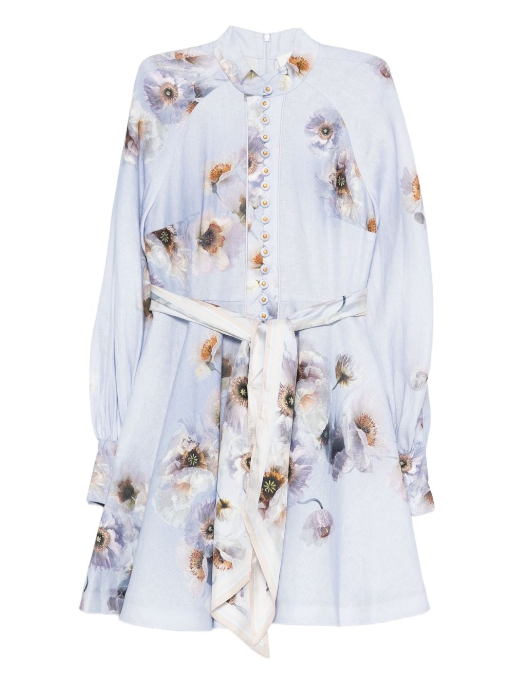 Zimmermann Zimmermann Floral-print linen mini dress