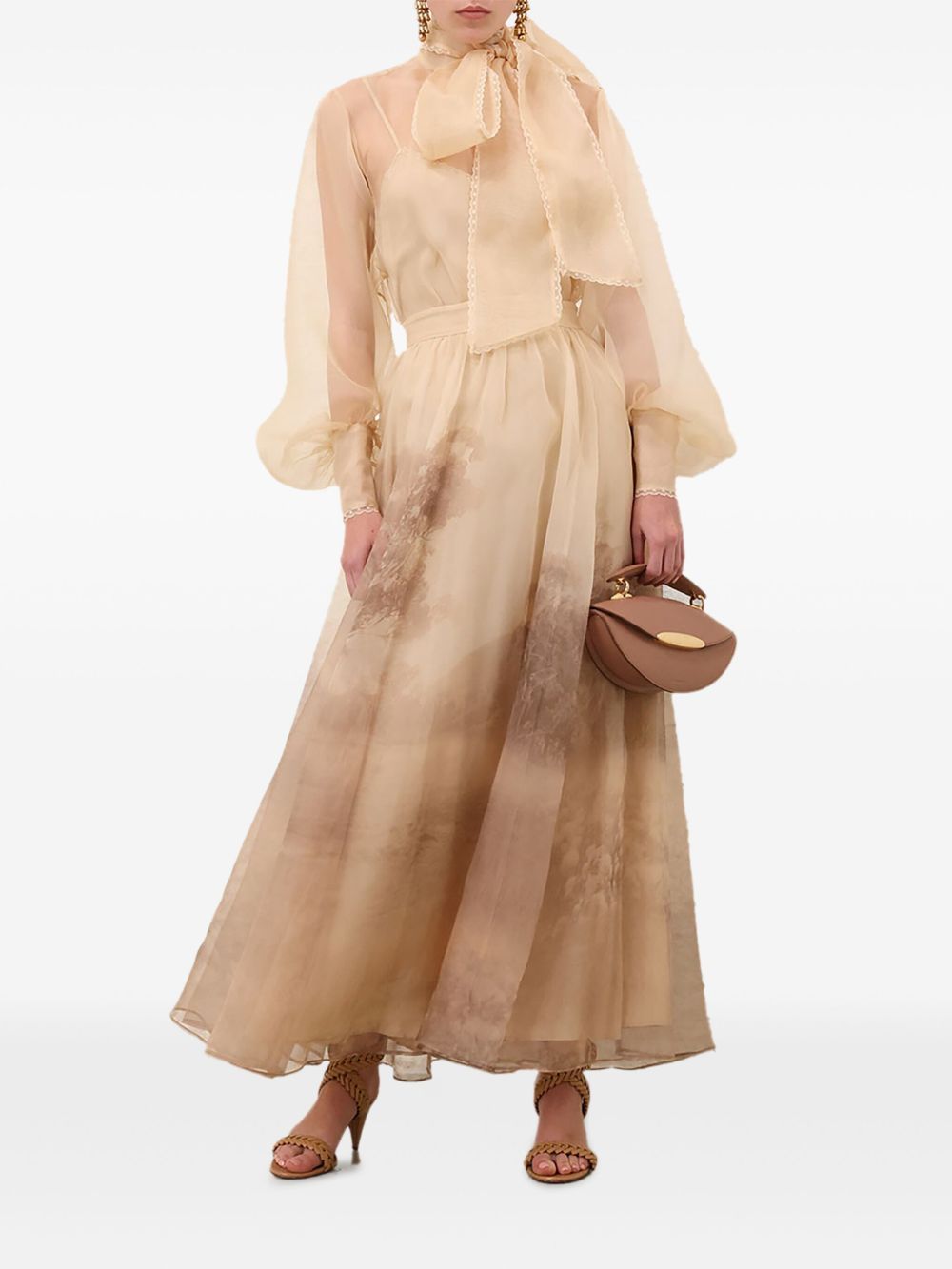 Zimmermann Zimmermann Memento organza maxi skirt
