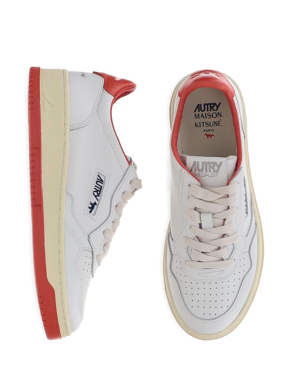 Autry X MAISON KITSUNE AUTRY X MAISON KITSUNE Sneakers Red