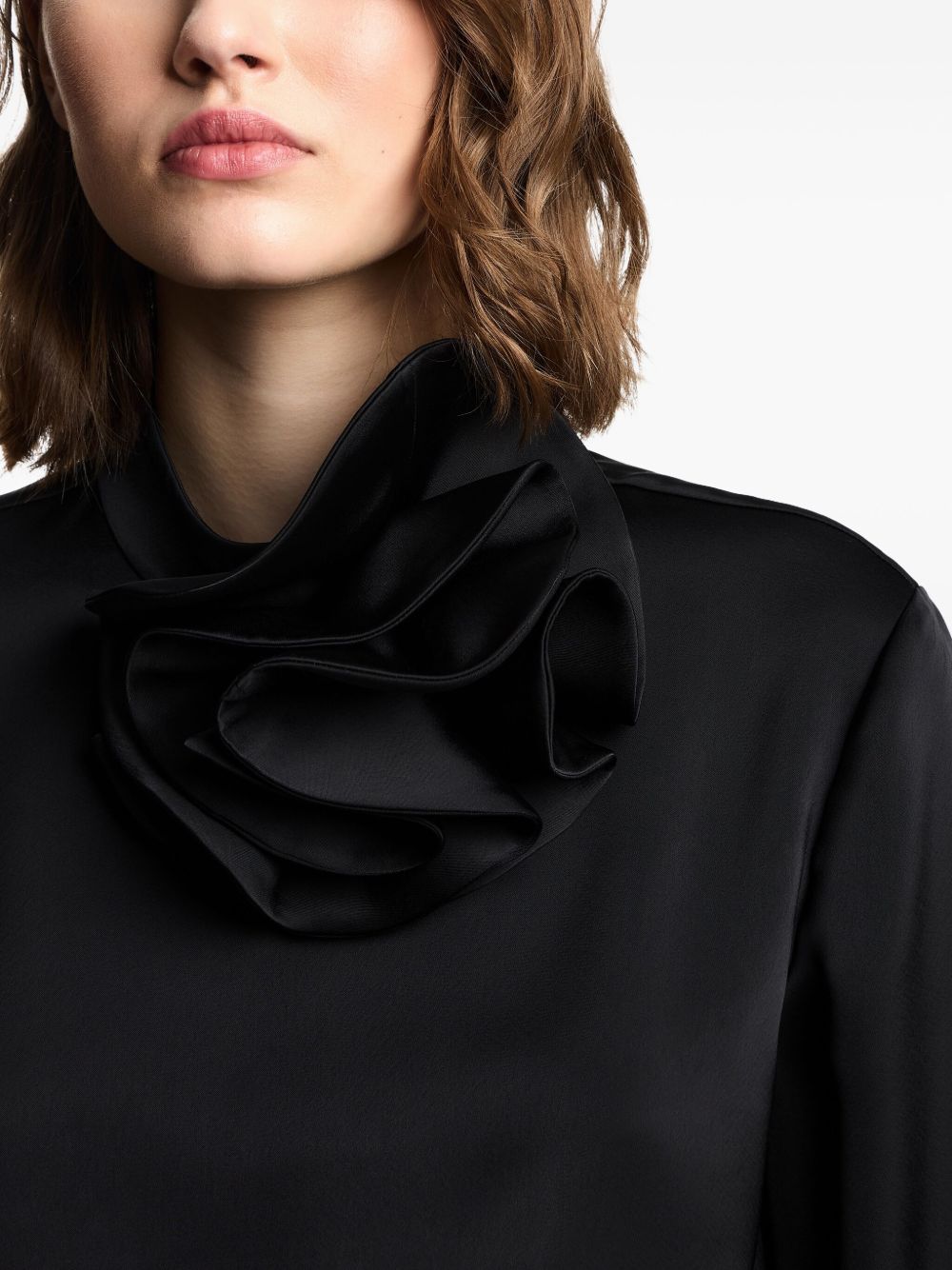 Emporio Armani Emporio Armani Blouse with satin flower detail