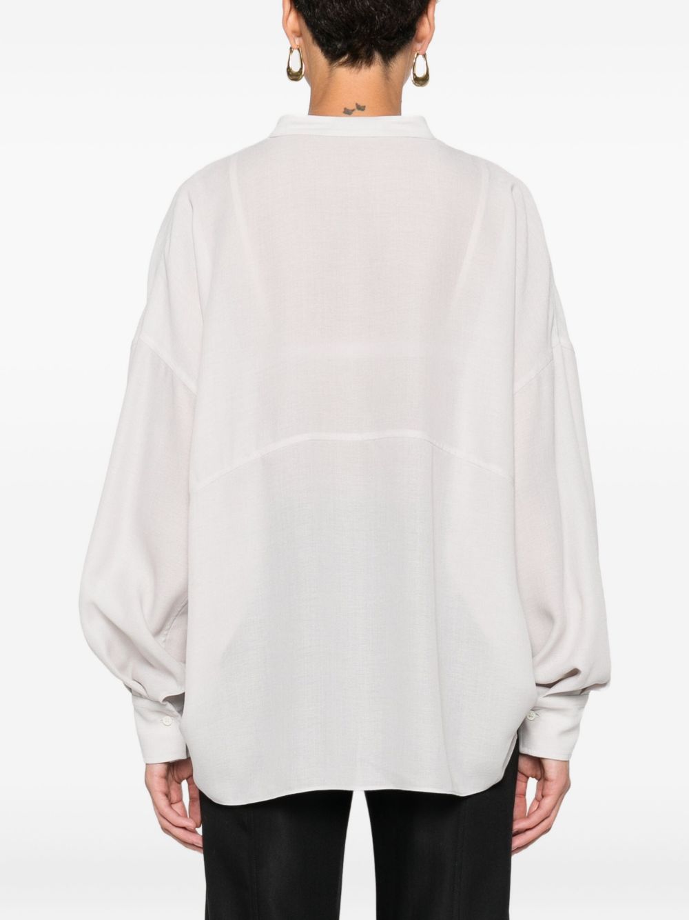 Brunello Cucinelli Brunello Cucinelli Monili-chain silk blouse