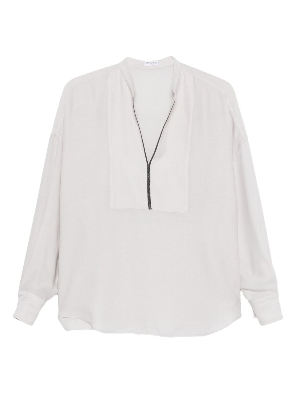 Brunello Cucinelli Brunello Cucinelli Monili-chain silk blouse