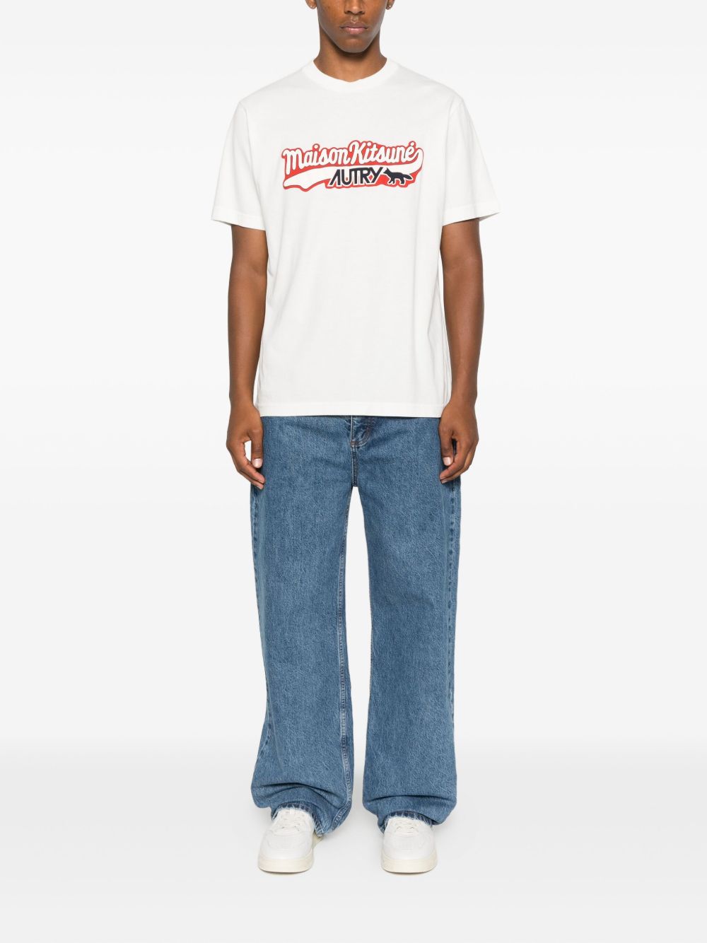 Autry X MAISON KITSUNE AUTRY X MAISON KITSUNE T-shirts and Polos White