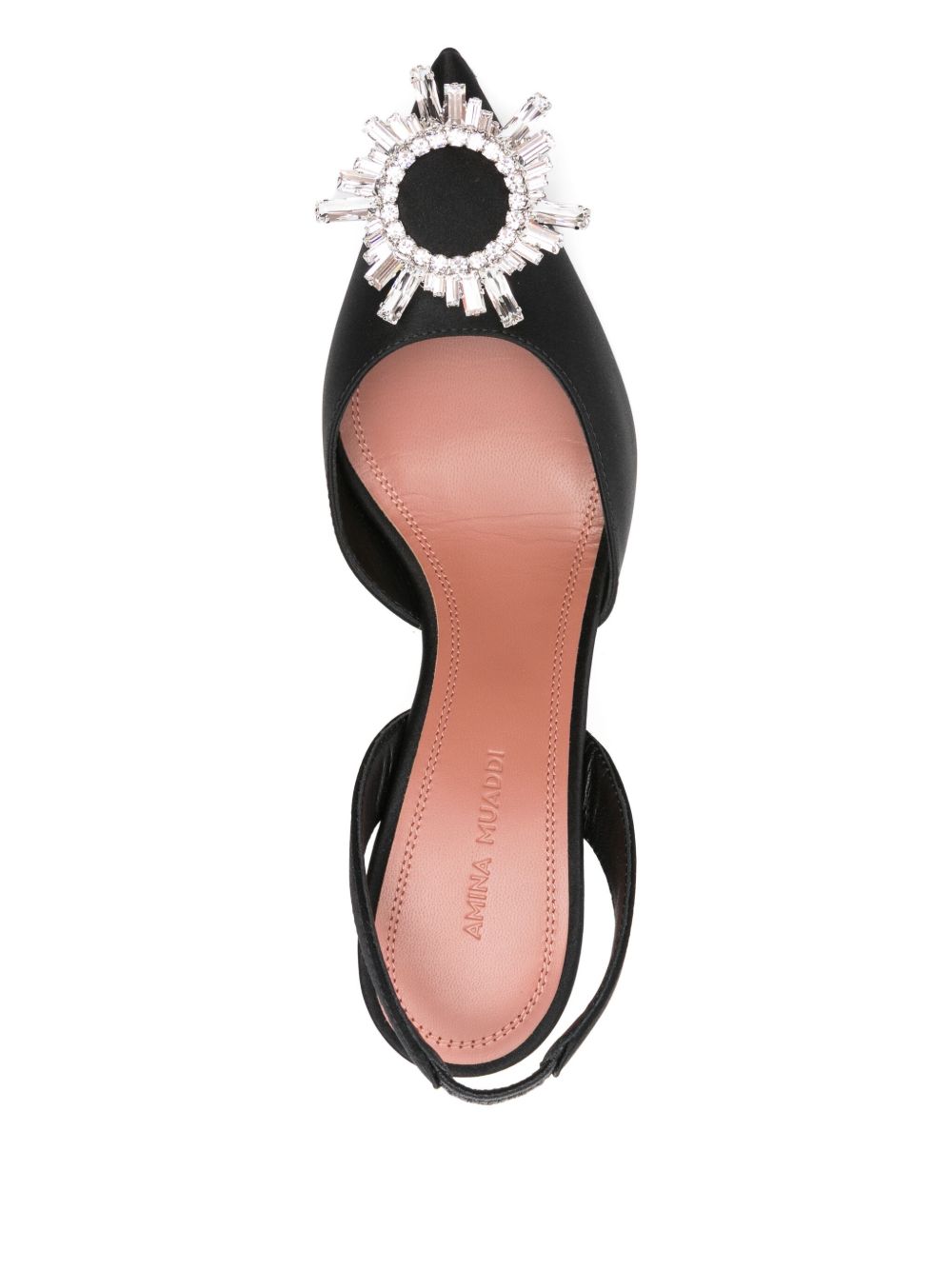 Amina Muaddi Amina Muaddi With Heel Black