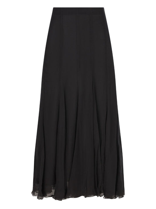 Chloé Chloé Ruffled flared maxi skirt