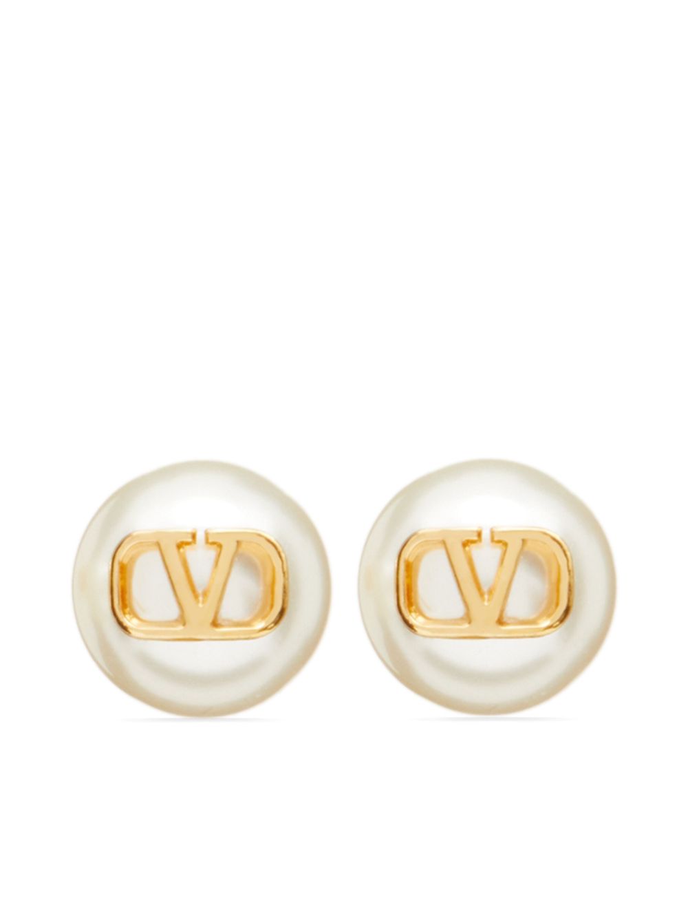 Valentino Garavani Valentino Garavani-Vlogo Signature Earrings With Pearls