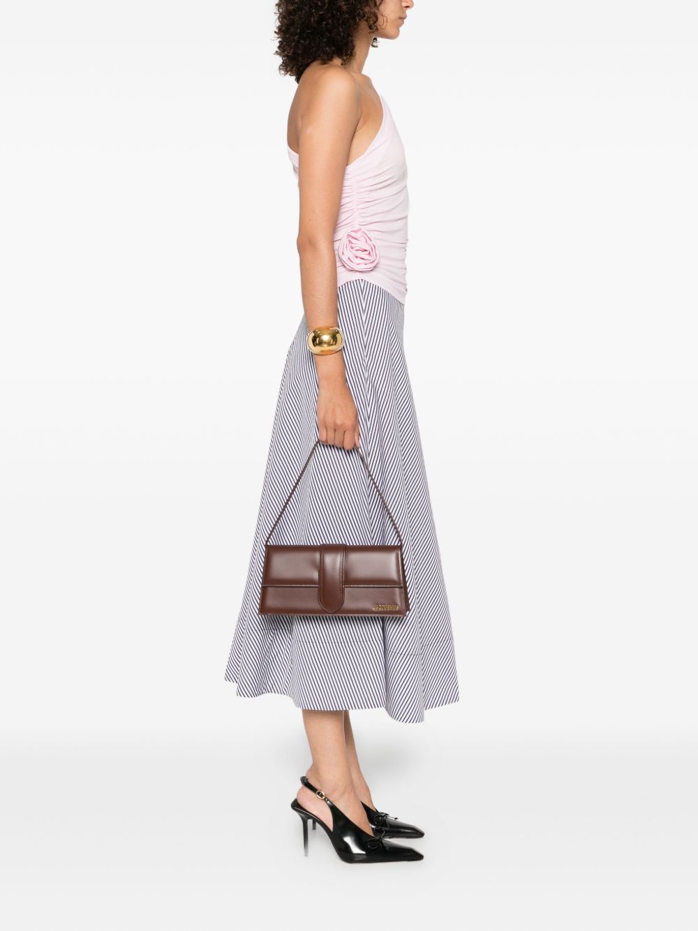 JACQUEMUS Jacquemus Le Bambino long leather shoulder bag