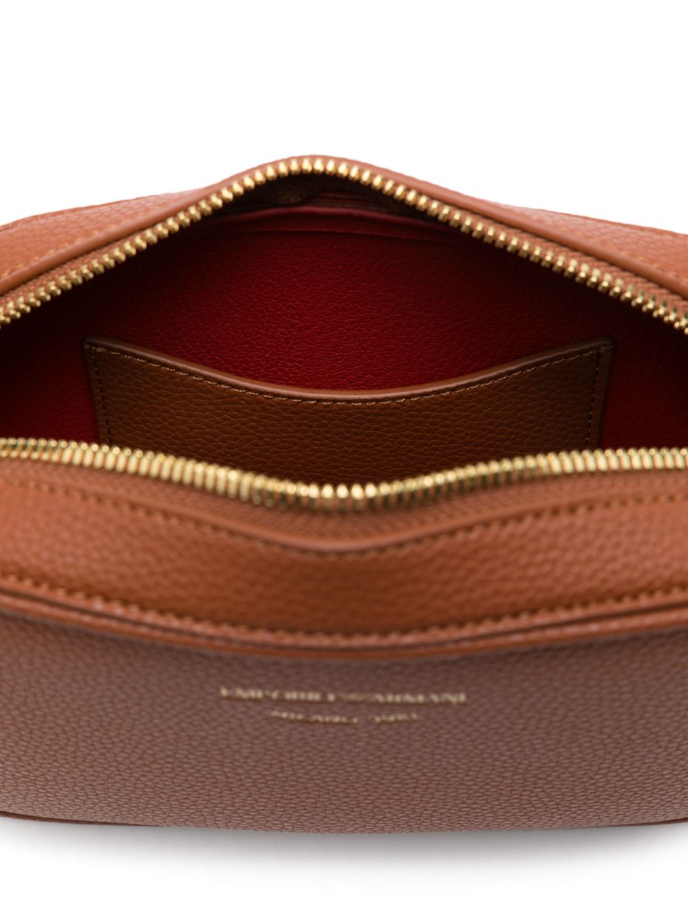 Emporio Armani Emporio Armani logo-debossed leather camera bag