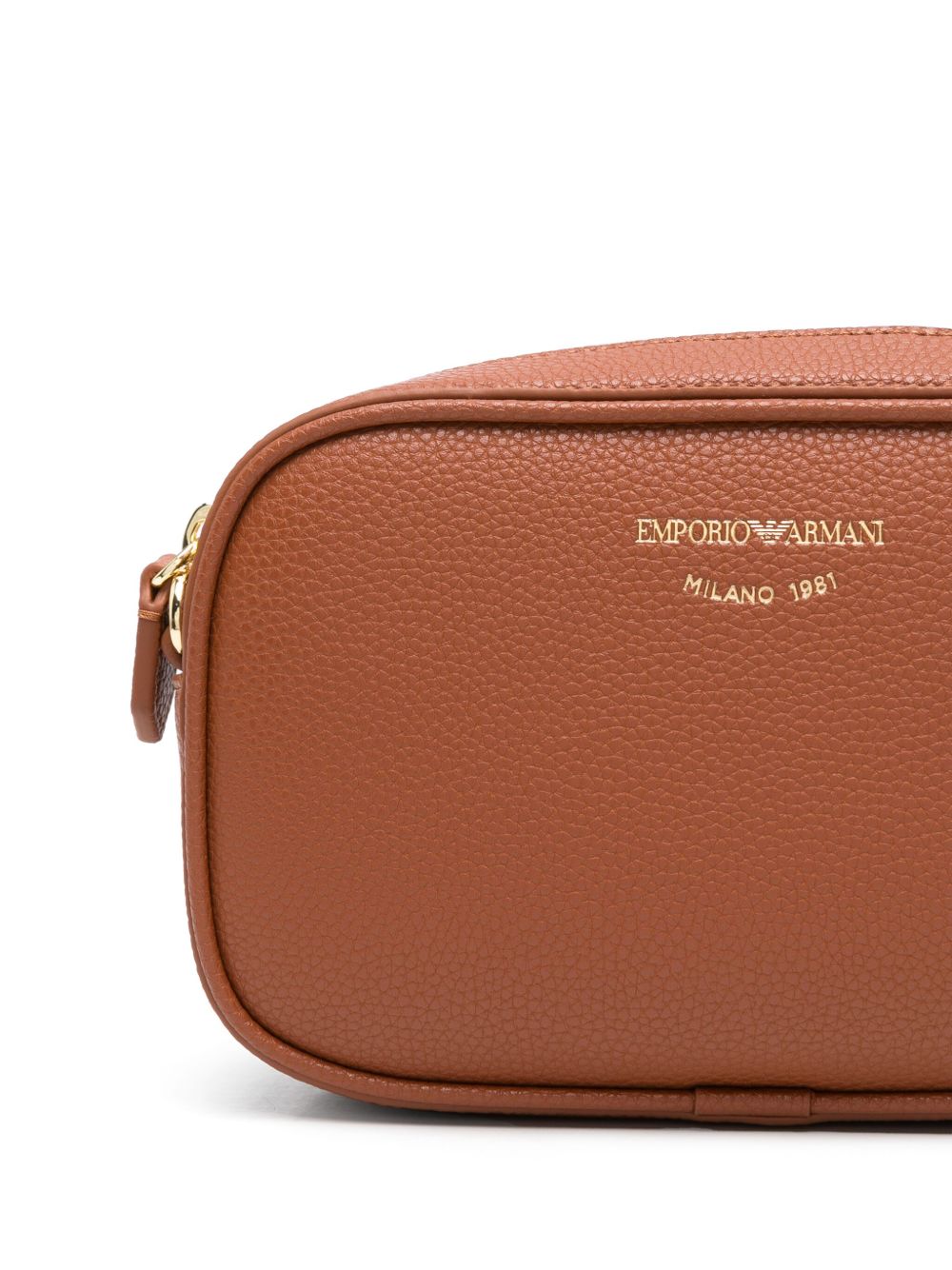 Emporio Armani Emporio Armani logo-debossed leather camera bag