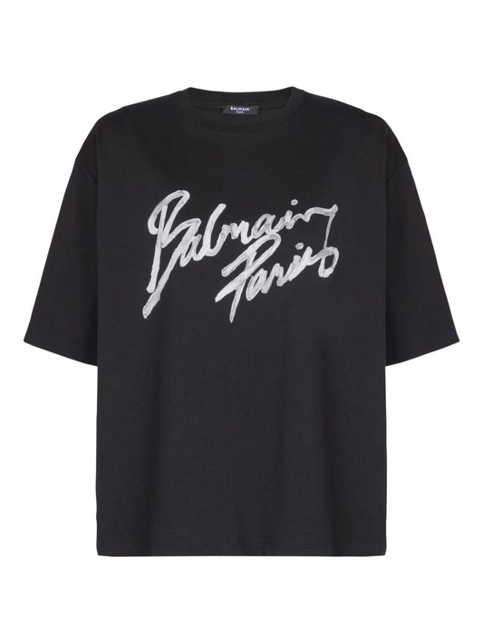 Balmain Balmain T-shirts and Polos Black