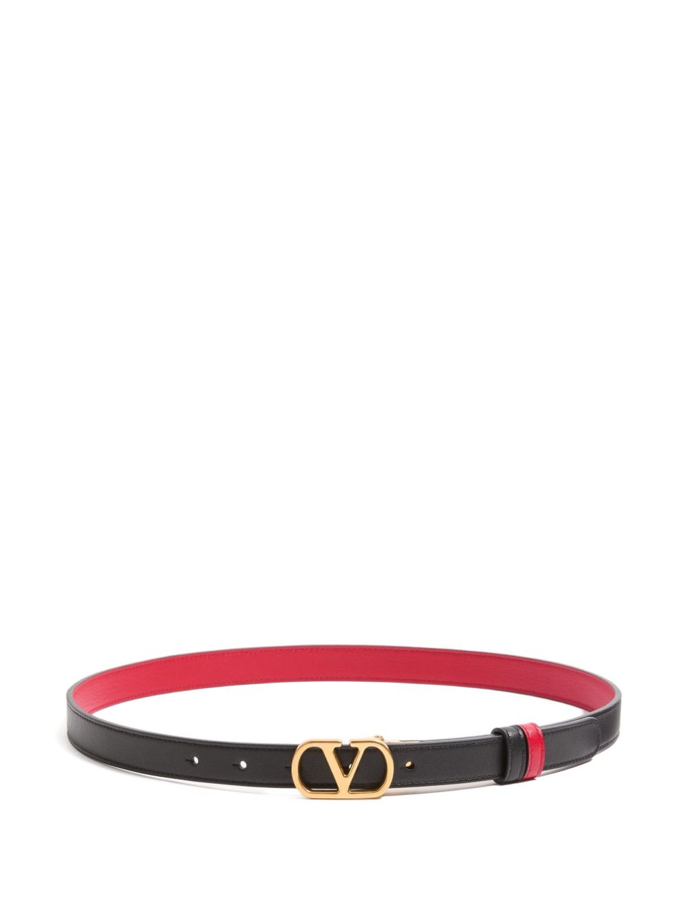 Valentino Garavani Valentino Garavani-VLogo Signature Reversible Belt in Shiny Calfskin 30mm