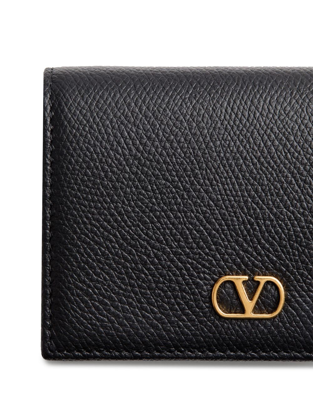 Valentino Garavani Valentino Garavani-VLogo Signature Grainy Calfskin Wallet