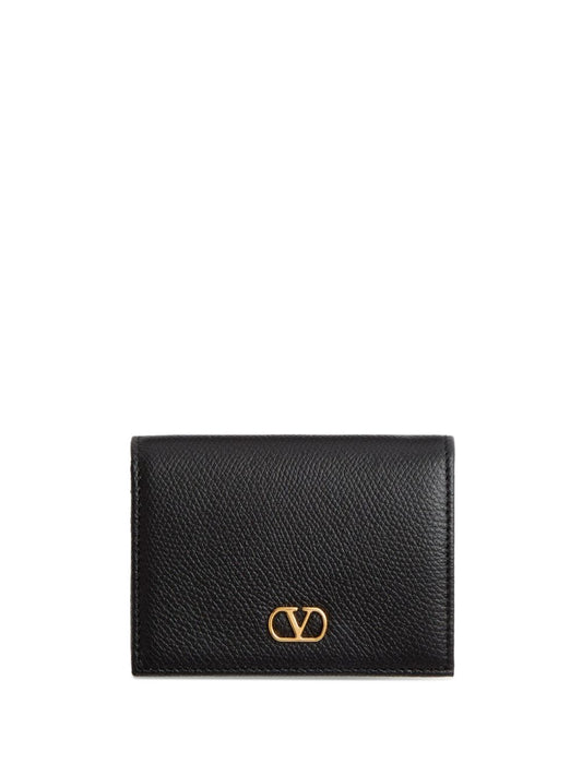 Valentino Garavani Valentino Garavani-VLogo Signature Grainy Calfskin Wallet