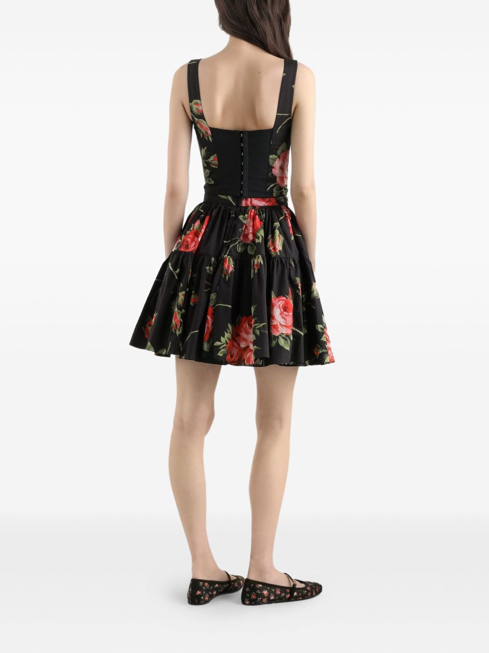Dolce & Gabbana Dolce & Gabbana-bouquet rose mini skirt