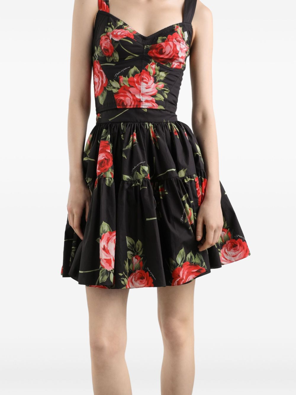 Dolce & Gabbana Dolce & Gabbana-bouquet rose mini skirt