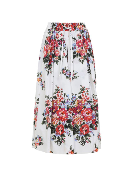 Dolce & Gabbana Dolce & Gabbana-floral print midi skirt