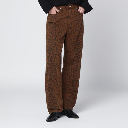 Citizens of Humanity Citizens of Humanity Relaxed Miro jeans with cheetah print