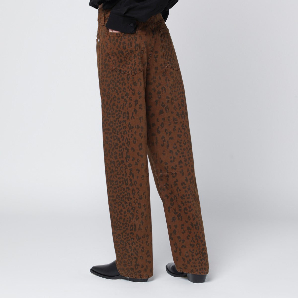 Citizens of Humanity Citizens of Humanity Relaxed Miro jeans with cheetah print