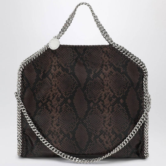 Stella McCartney Stella McCartney Falabella Tote Fold Over with snake print