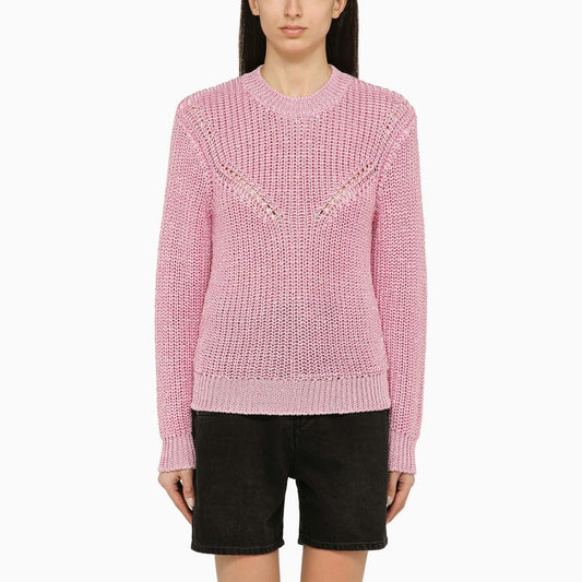 Isabel Marant ISABEL MARANT Recycled polyester pink crew-neck jumper