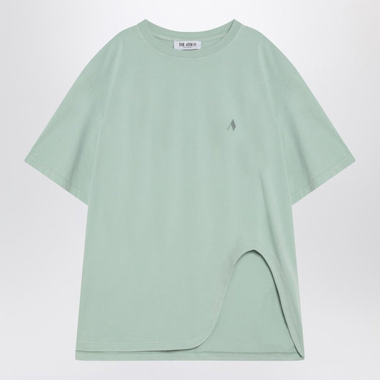The Attico The Attico Mint green asymmetrical oversize T-shirt