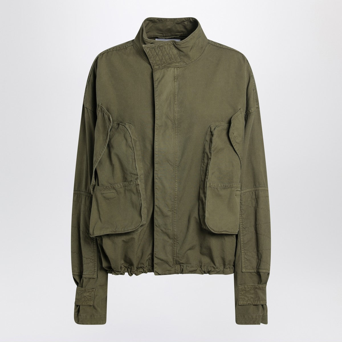 The Attico The Attico Military green cotton cargo jacket