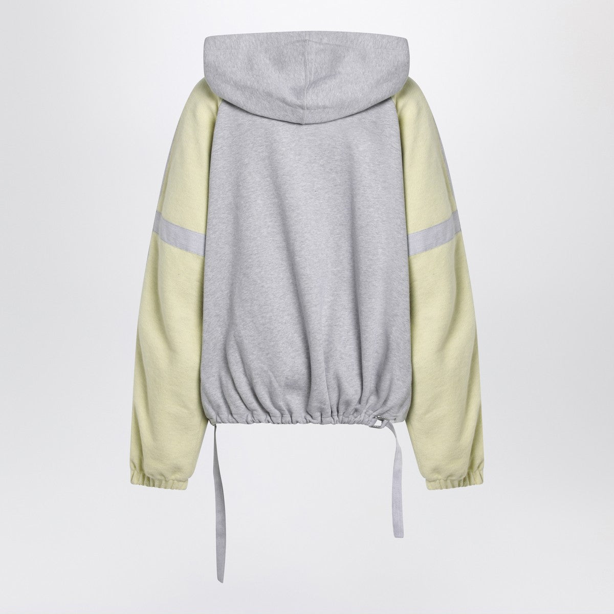 The Attico The Attico Grey/light yellow bomber sweatshirt