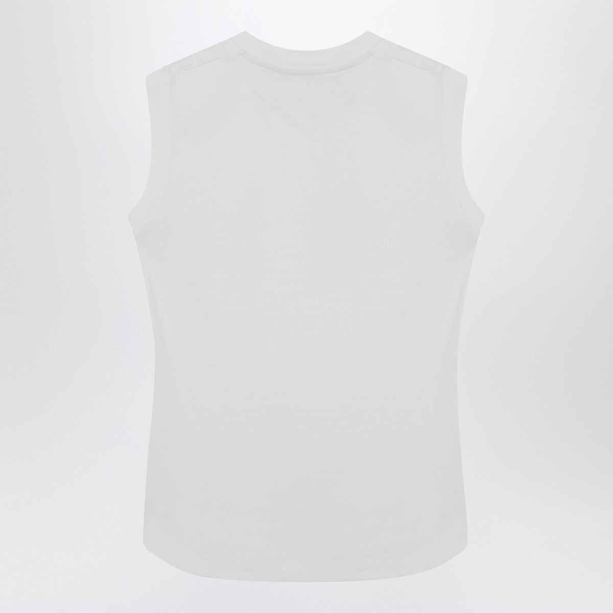 The Attico The Attico White tank top with shaped hem