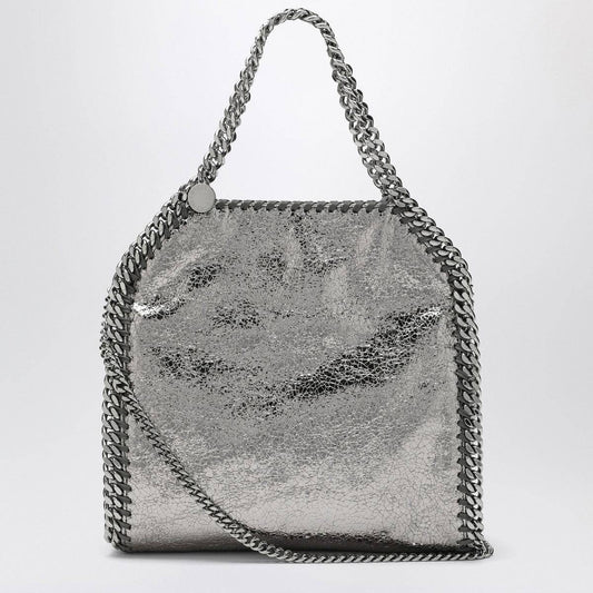 Stella McCartney Stella McCartney Falabella mini metallic Steel Grey bag