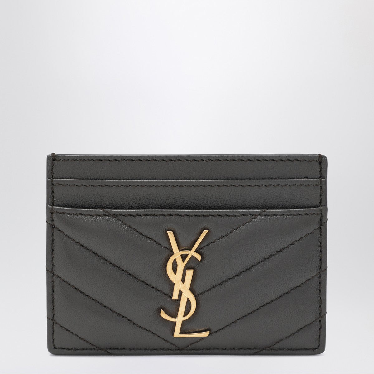 Saint Laurent Saint Laurent Grey Cassandre card holder