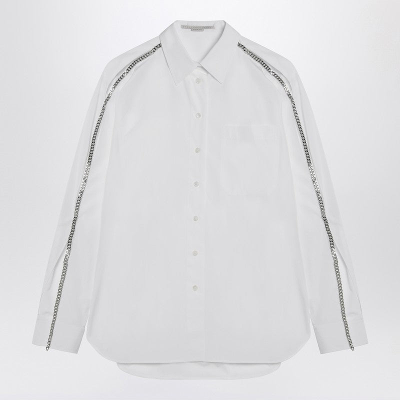 Stella McCartney Stella McCartney White Falabella shirt with chains