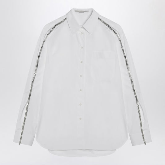Stella McCartney Stella McCartney White Falabella shirt with chains