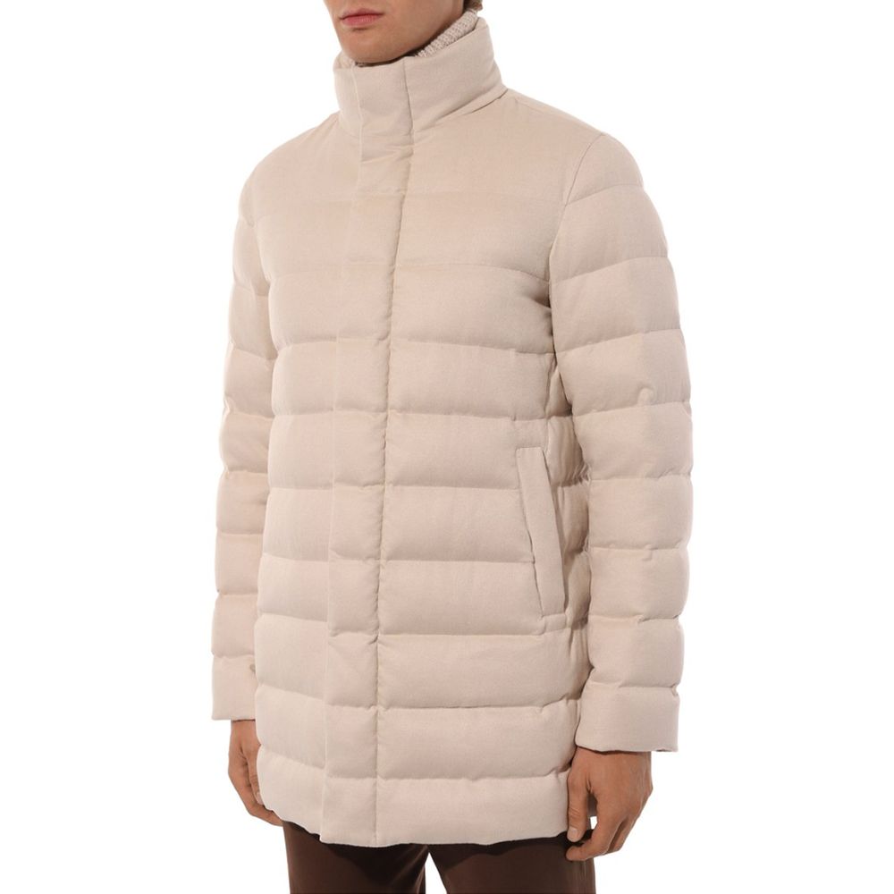 Herno Beige Cashmere Men Jacket