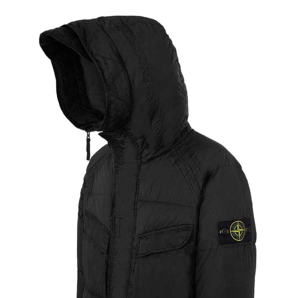 Stone Island Black Nylon Men Jacket