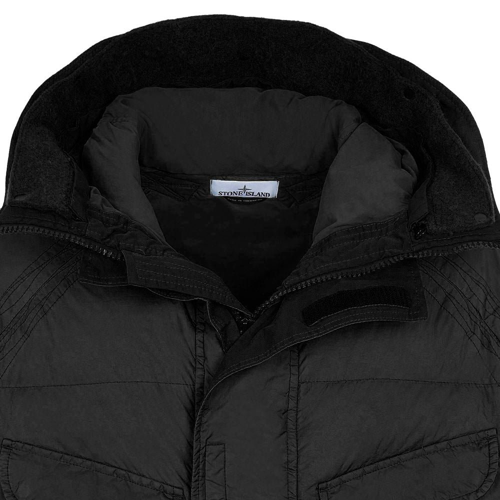 Stone Island Black Nylon Men Jacket