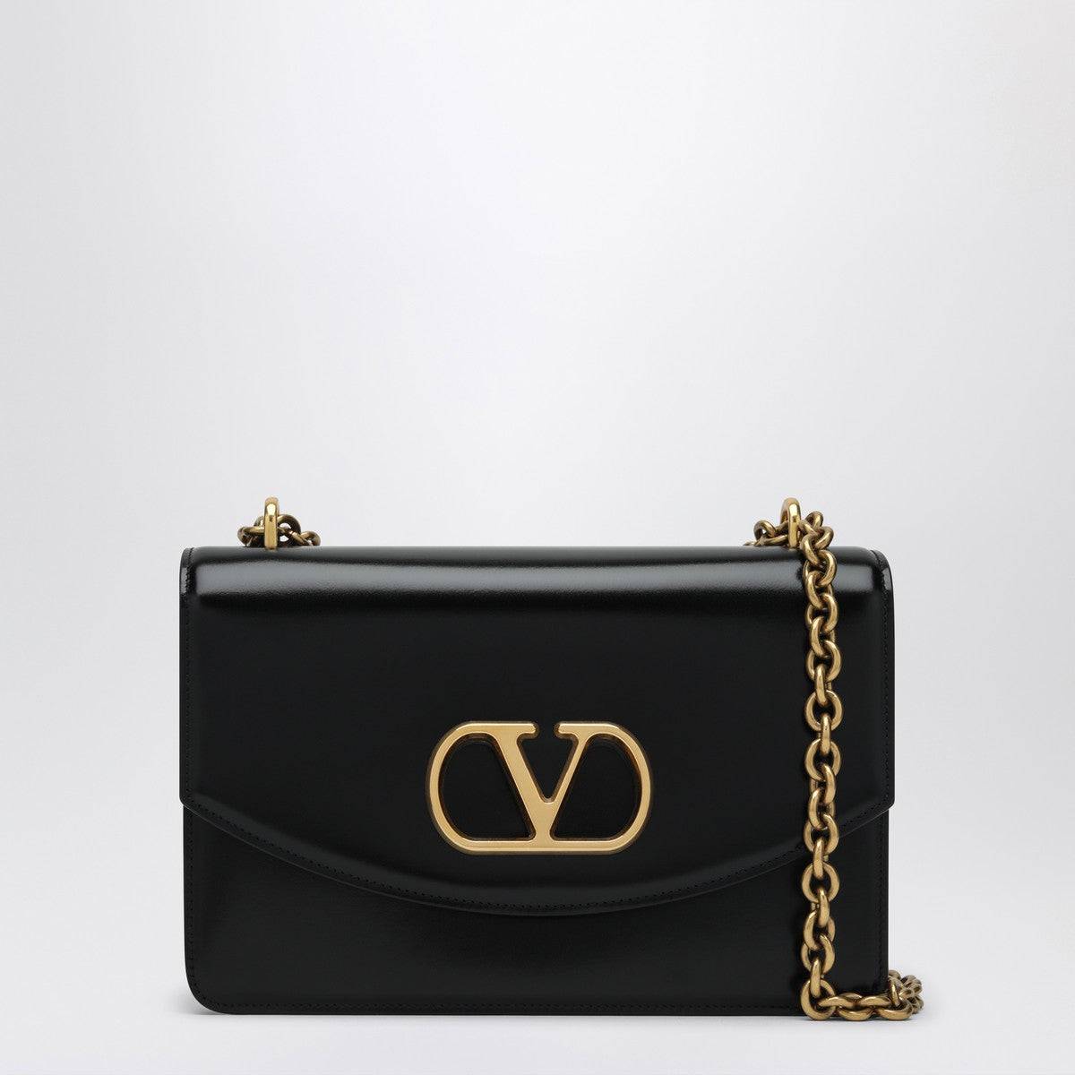 Valentino Garavani Valentino Garavani Black leather shoulder bag