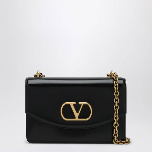 Valentino Garavani Valentino Garavani Black leather shoulder bag