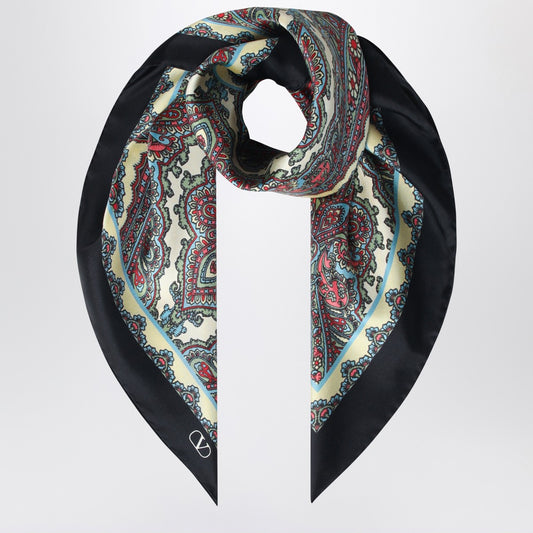 Valentino Garavani Valentino Garavani Silk scarf with Paisley print